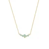 Josephs Jewelers Necklaces And Pendants>14K Yellow Gold Australian Opal Cluster Necklace