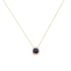 Josephs Jewelers Necklaces And Pendants>14K Yellow Gold Bezel-Set Australian Opal Doublet Pendant with Chain
