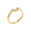 Josephs Jewelers Wedding Bands For Women>14K Yellow Gold Diamond Fitted Wedding Band