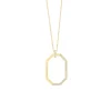 Josephs Jewelers Necklaces And Pendants>14K Yellow Gold Diamond Geometric Pendant with Chain