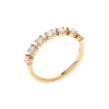 Josephs Jewelers Wedding Bands For Women>14K Yellow Gold Diamond Station Wedding Band
