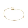Josephs Jewelers Bracelets>14K Yellow Gold Diamond Station Bracelet
