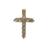 Josephs Jewelers Necklaces And Pendants>14K Yellow Gold Eleven Diamond Cross Pendant