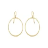 Josephs Jewelers Earrings>14K Yellow Gold Large Simple Oval Earrings