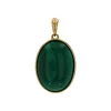 Josephs Jewelers Necklaces And Pendants>14K Yellow Gold Malachite Pendant