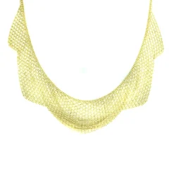 Josephs Jewelers Necklaces And Pendants>18K Yellow Gold Mesh Choker Necklace