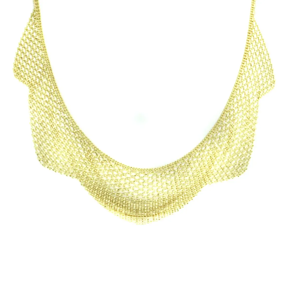 Josephs Jewelers Necklaces And Pendants>18K Yellow Gold Mesh Choker Necklace