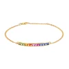 Josephs Jewelers Bracelets>14K Yellow Gold Multi-Colored Sapphire Bracelet