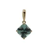 Josephs Jewelers Necklaces And Pendants>14K Yellow Gold Octagon Green Tourmaline Pendant