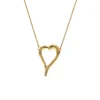 Josephs Jewelers Necklaces And Pendants>14K Yellow Gold Open Heart Necklace