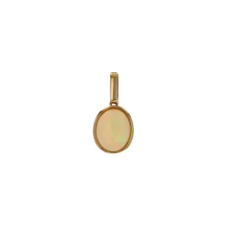 Josephs Jewelers Necklaces And Pendants>14K Yellow Gold Oval Australian Opal Pendant