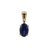 Josephs Jewelers Necklaces And Pendants>14K Yellow Gold Oval Sapphire Pendant