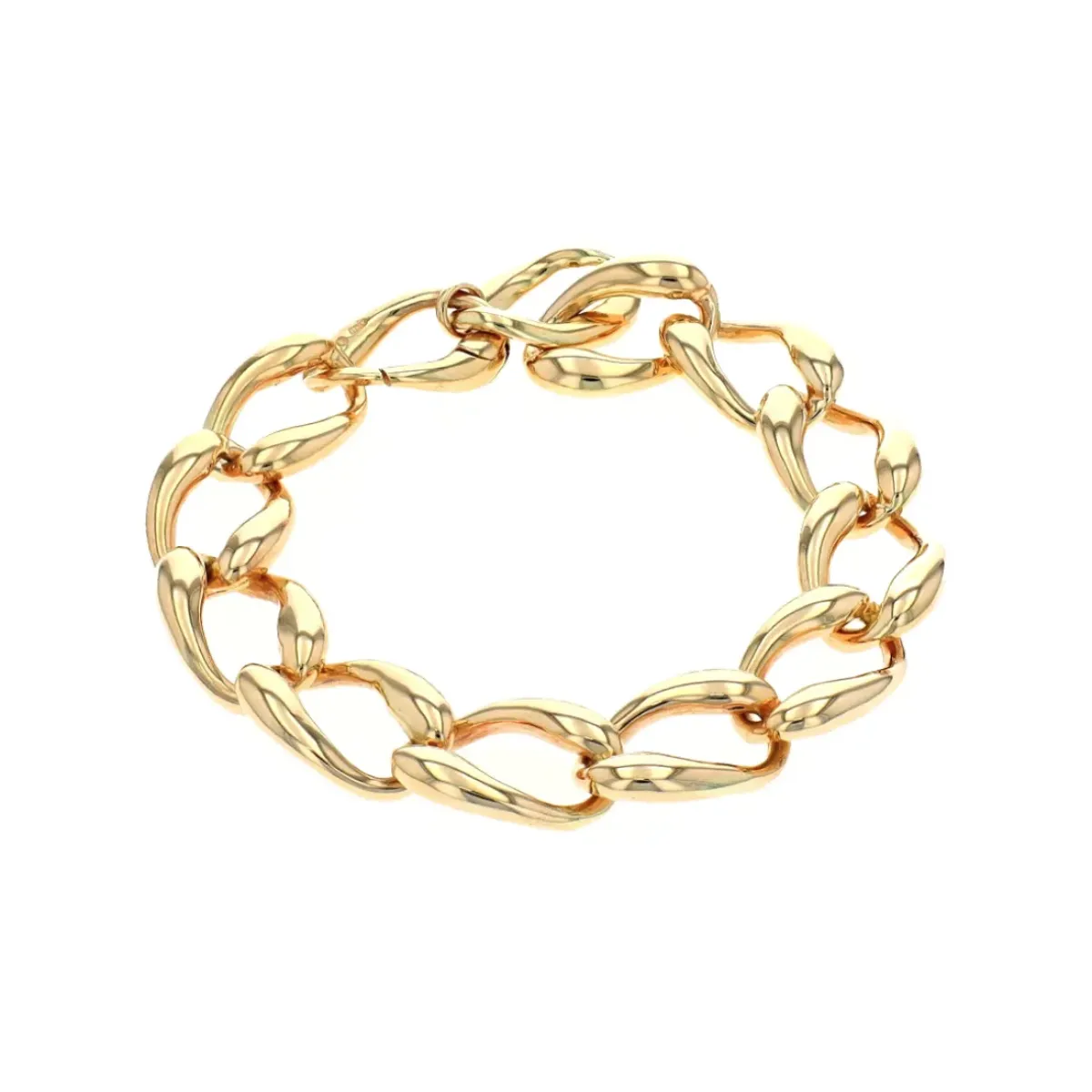 Josephs Jewelers Bracelets>14K Yellow Gold Polished Curb Link Bracelet