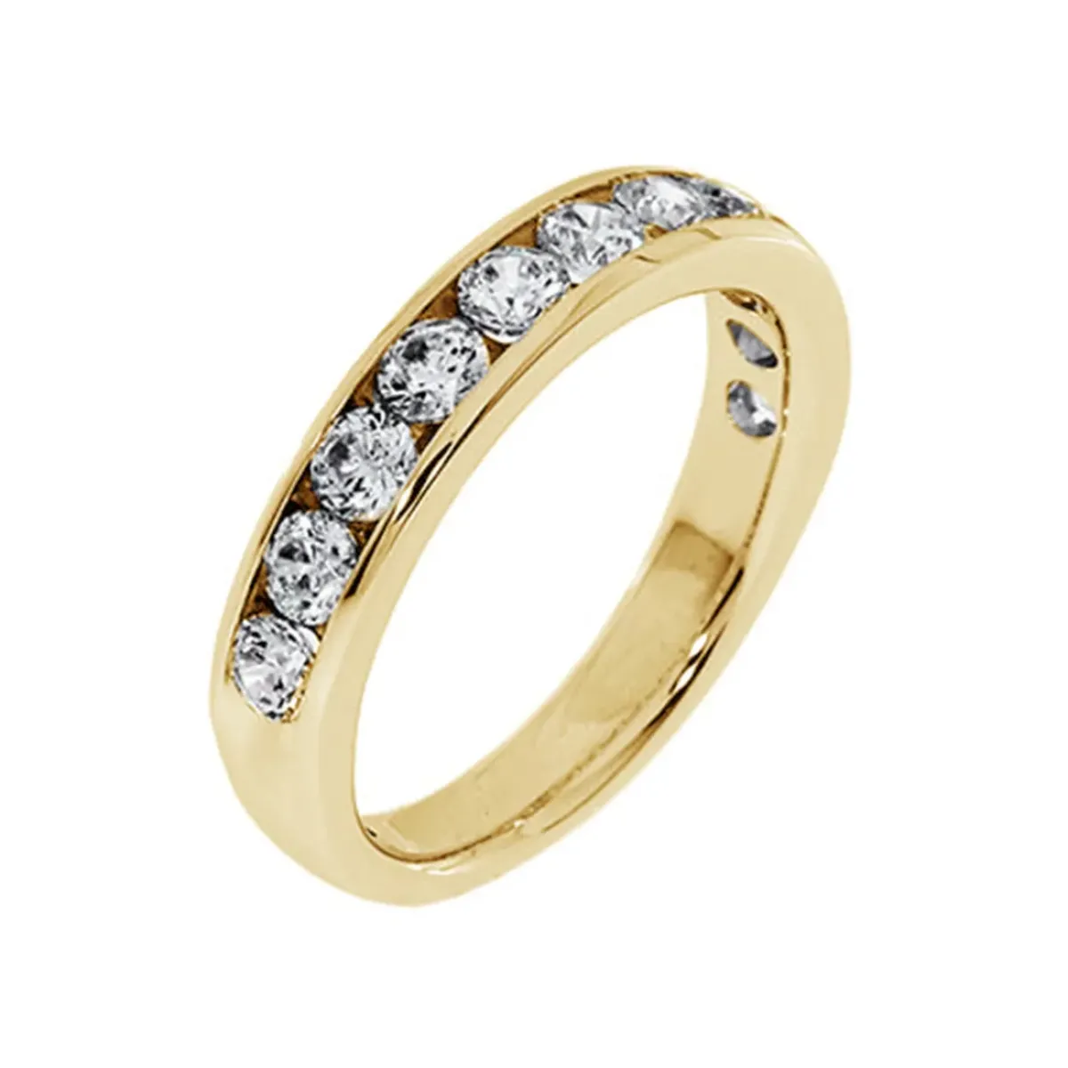Josephs Jewelers Wedding Bands For Women>14K Yellow Gold Scooped Edge Wedding Band