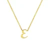 Josephs Jewelers Necklaces And Pendants>18K Yellow Gold Small Script “E” Pendant with Chain