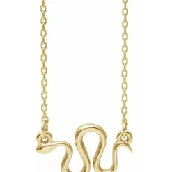 Josephs Jewelers Necklaces And Pendants>14K Yellow Gold Snake Necklace