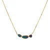 Josephs Jewelers Necklaces And Pendants>14K Yellow Gold Triple Australian Opal Doublet Necklace