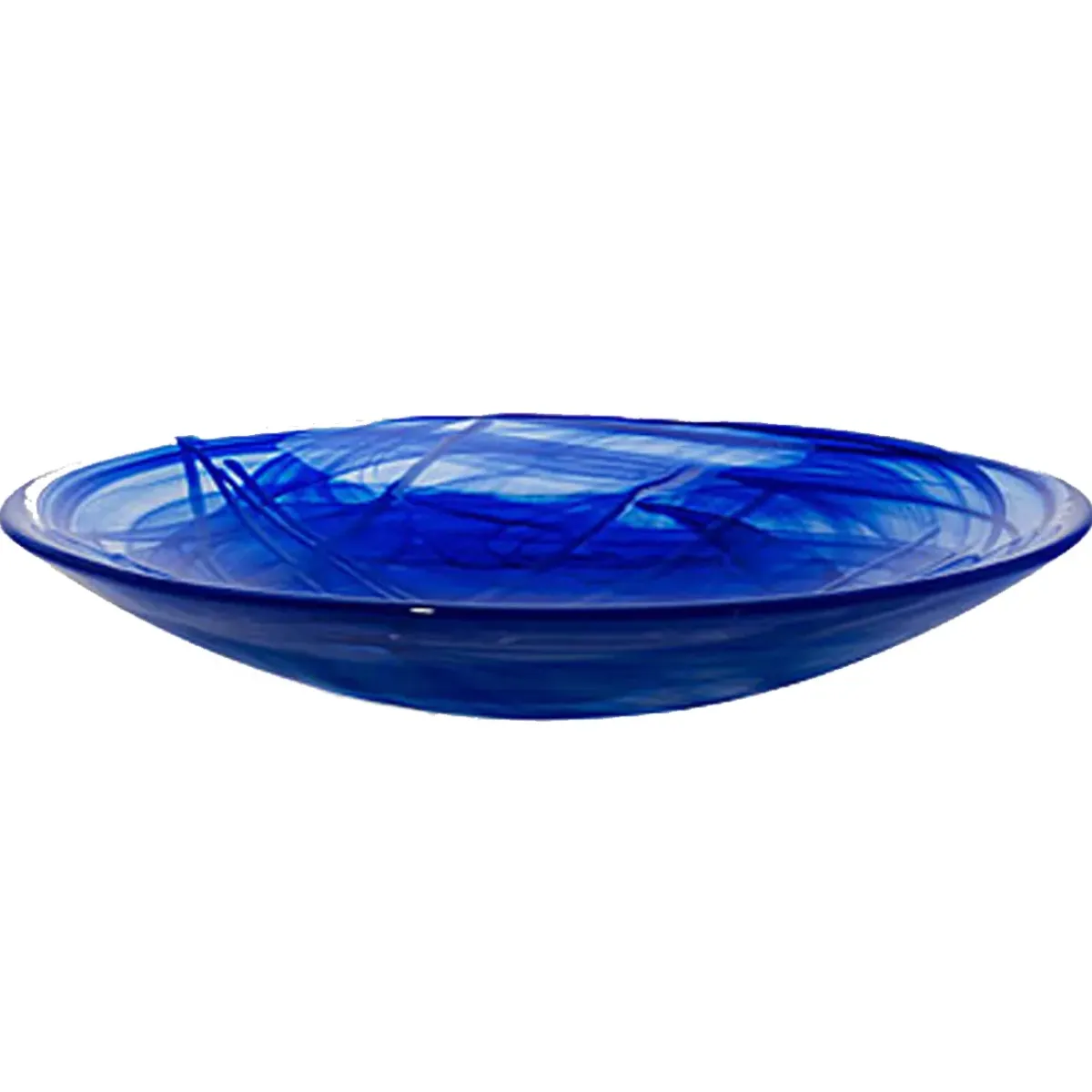 Josephs Jewelers Serveware>KostaBoda – Blue/Blue Contrast Dish