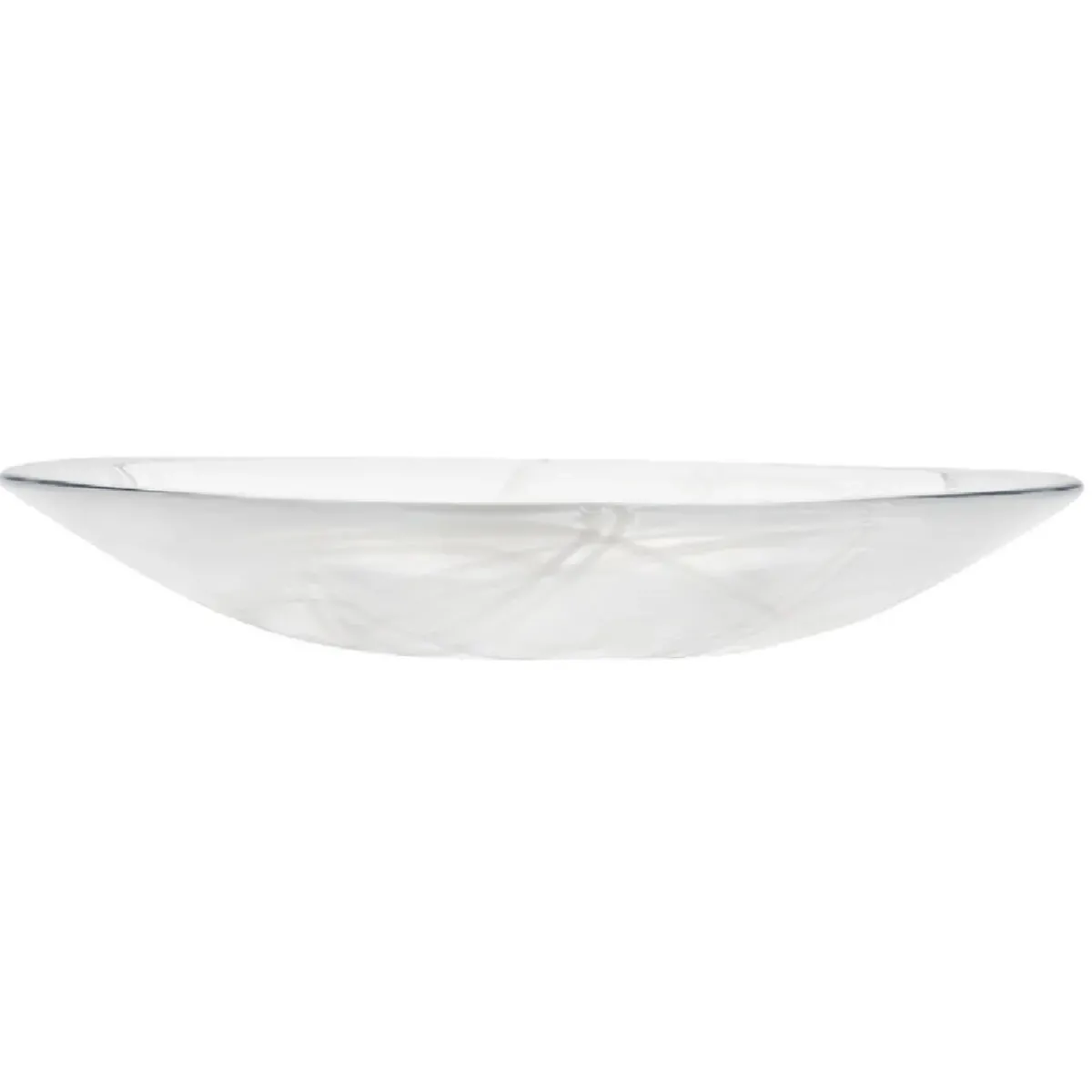 Josephs Jewelers Serveware>KostaBoda – White/White Contrast Dish