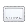 Josephs Jewelers Home Décor>Mariposa – Beaded White 4×6 Frame