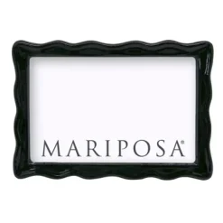 Josephs Jewelers Home Décor>Mariposa – Black Wavy 4×6 Frame