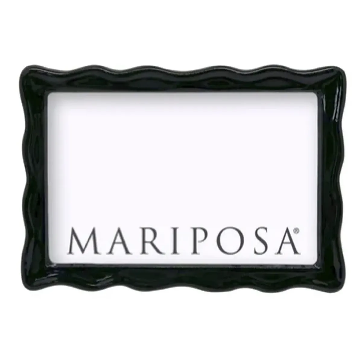 Josephs Jewelers Home Décor>Mariposa – Black Wavy 4×6 Frame