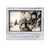 Josephs Jewelers Home Décor>Mariposa – “It’s a Wonderful Life” Signature 4×6 Frame