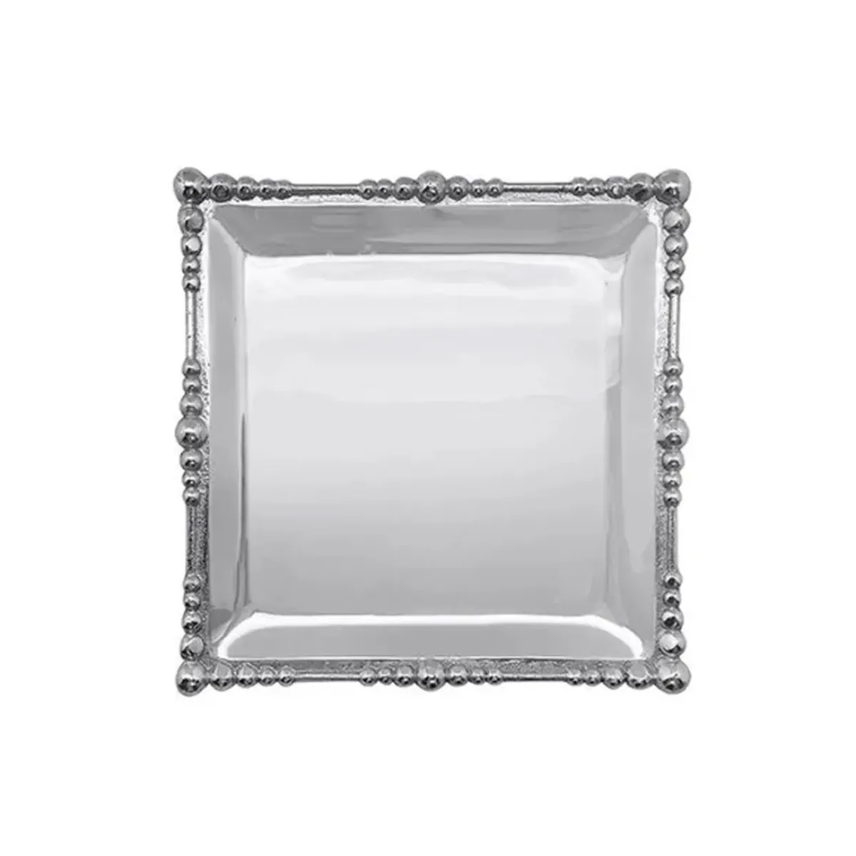 Josephs Jewelers Serveware>Mariposa – Pearl Drop Square Plate