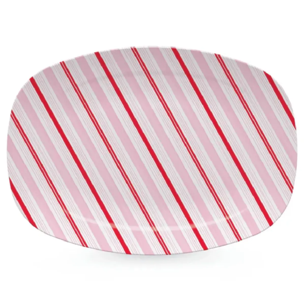 Josephs Jewelers Serveware>Mariposa – Peppermint Stripes Platter
