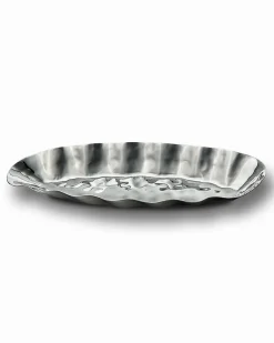 Josephs Jewelers Serveware>Mary Jurek – Blossom Free Form Oval Tray 13″