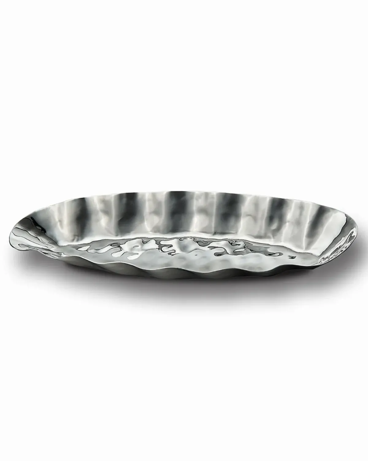 Josephs Jewelers Serveware>Mary Jurek – Blossom Free Form Oval Tray 13″