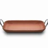 Josephs Jewelers Home Décor>Mary Jurek – Durango Brown Leather Tray