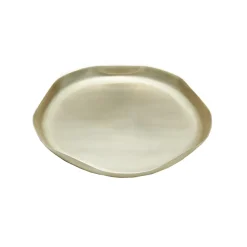 Josephs Jewelers Serveware>Mary Jurek – Gold Round Blossom Tray