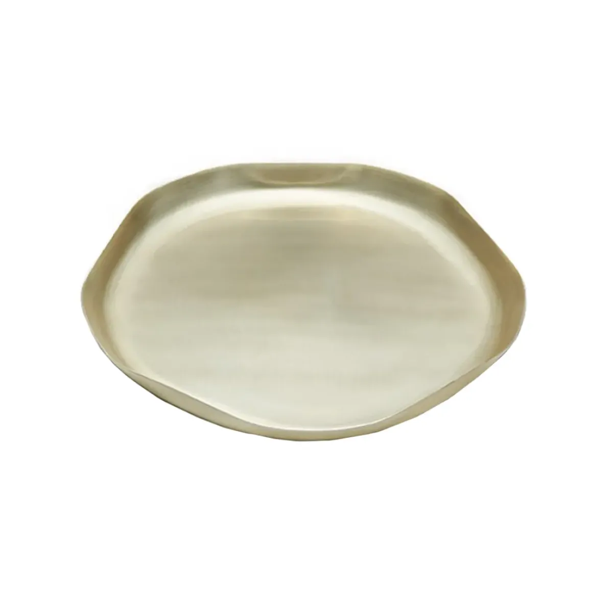 Josephs Jewelers Serveware>Mary Jurek – Gold Round Blossom Tray