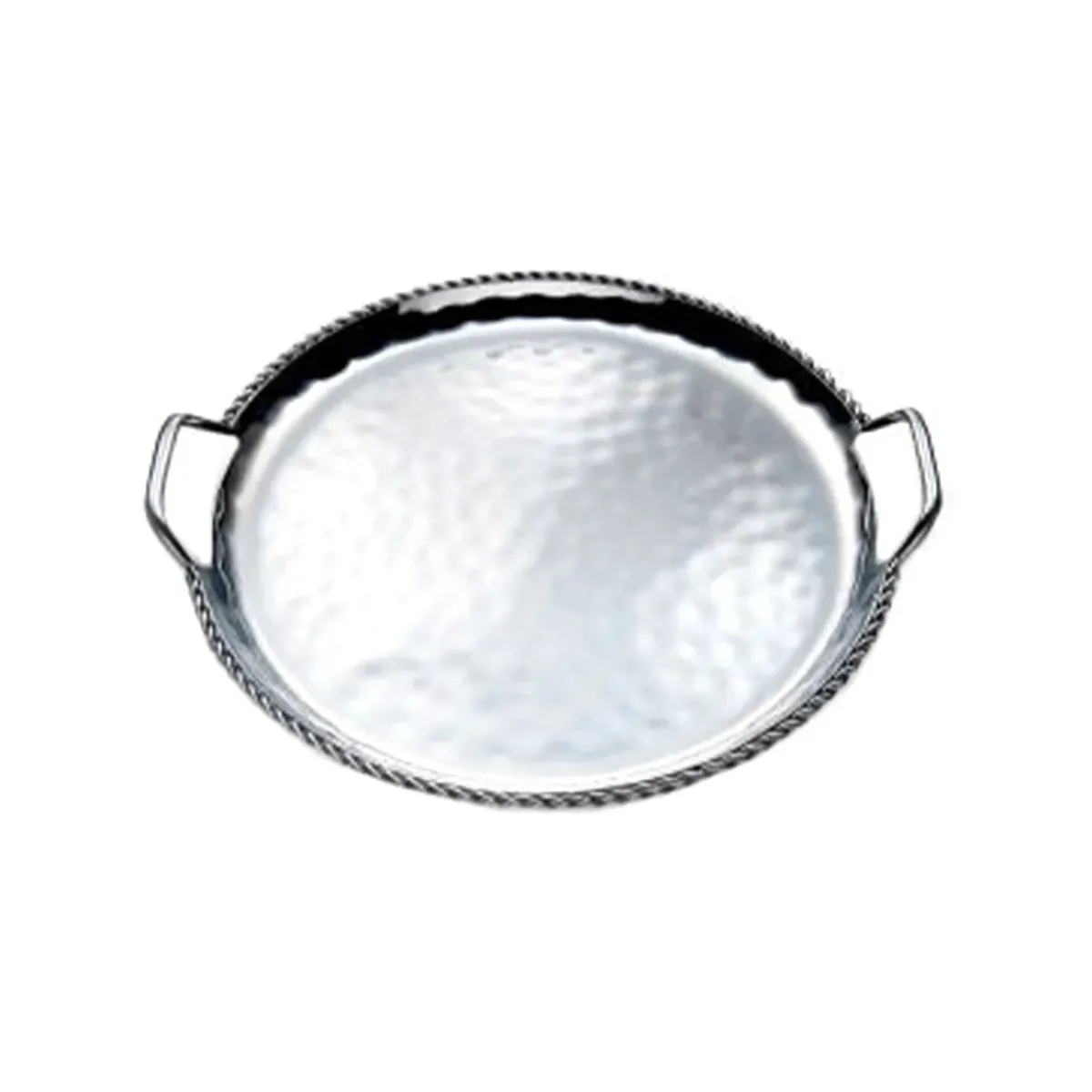 Josephs Jewelers Serveware>Mary Jurek – Paloma Handled Round Tray