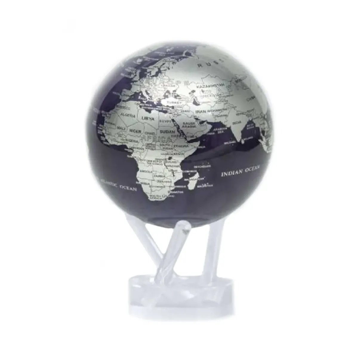 Josephs Jewelers Home Décor>Mova – Purple & Silver 6″ Globe