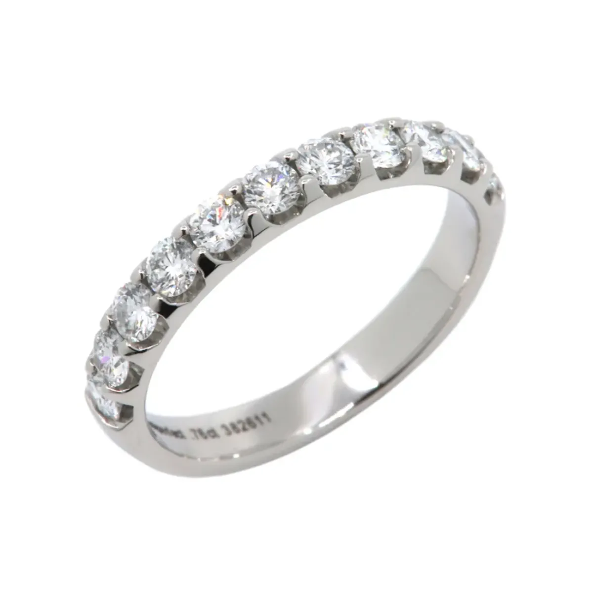 Josephs Jewelers Wedding Bands For Women>Platinum Shared Prong Diamond Wedding Band