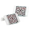 Josephs Jewelers Cufflinks, Tie Bars, And Pins>Red Agate Inlay Cufflinks