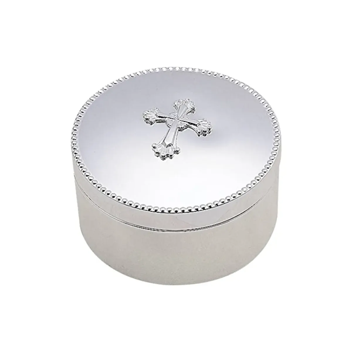 Josephs Jewelers Home Décor>Reed & Barton – Abbey Cross Keepsake Silver-plate Box