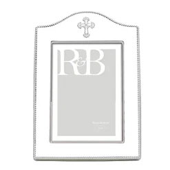 Josephs Jewelers Home Décor>Reed & Barton – Abbey Cross 5×7 Silver-plate Frame