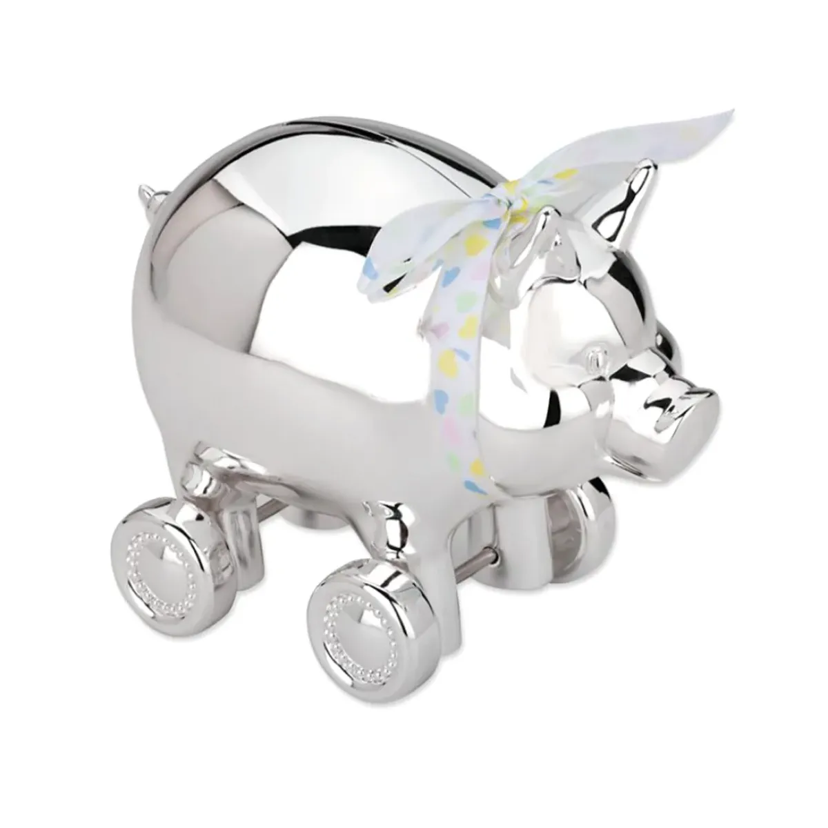 Josephs Jewelers Home Décor>Reed & Barton – Piggy with Wheels Bank
