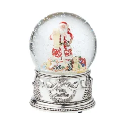 Josephs Jewelers Home Décor>Reed & Barton – Winter Traditions Santa Musical Snow Globe