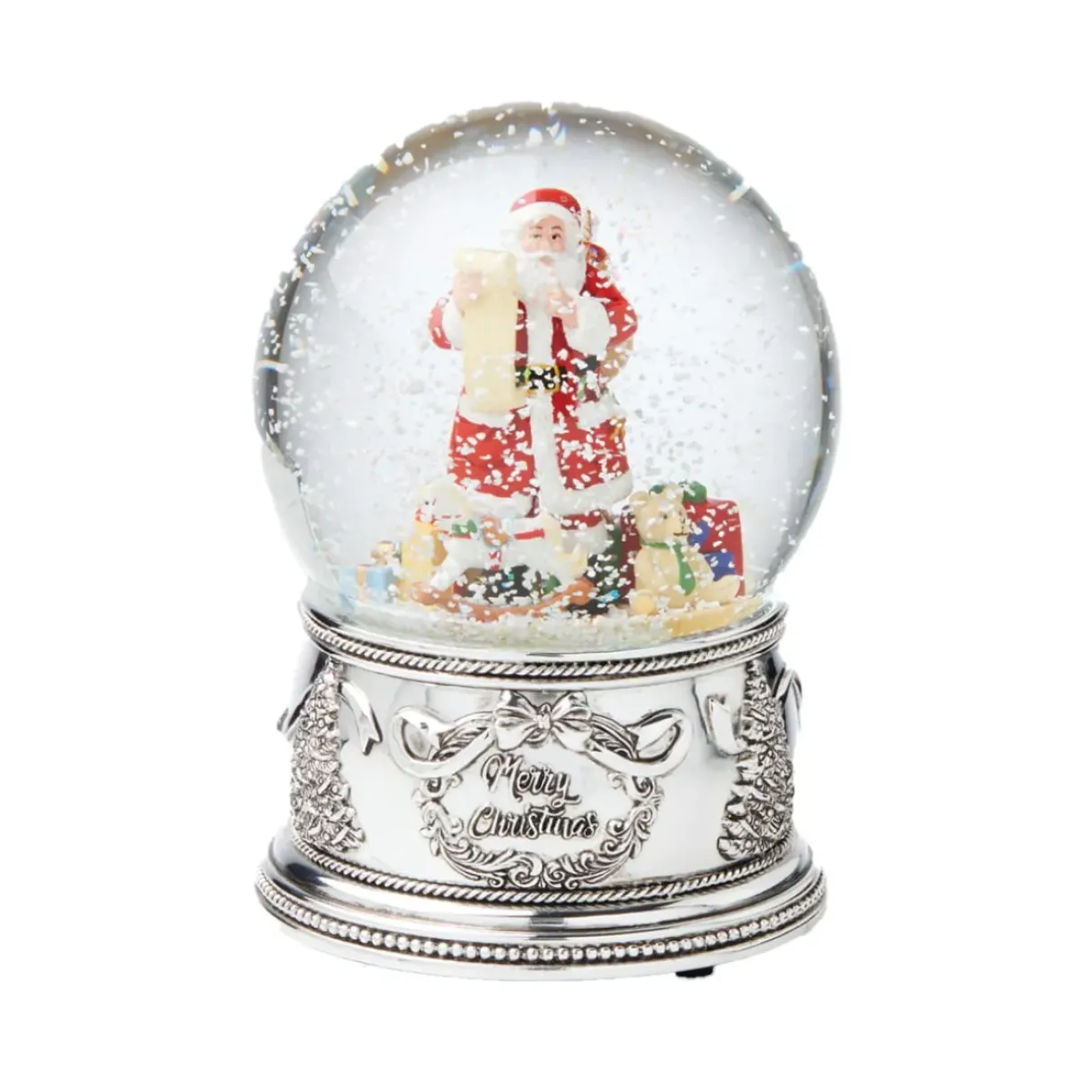 Josephs Jewelers Home Décor>Reed & Barton – Winter Traditions Santa Musical Snow Globe