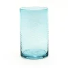 Josephs Jewelers Serveware>Saban Glass – Twisty High Ball: Copper Blue
