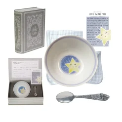 Josephs Jewelers Serveware>Salisbury Pewter – Twinkle Star Bowl & Spoon Set