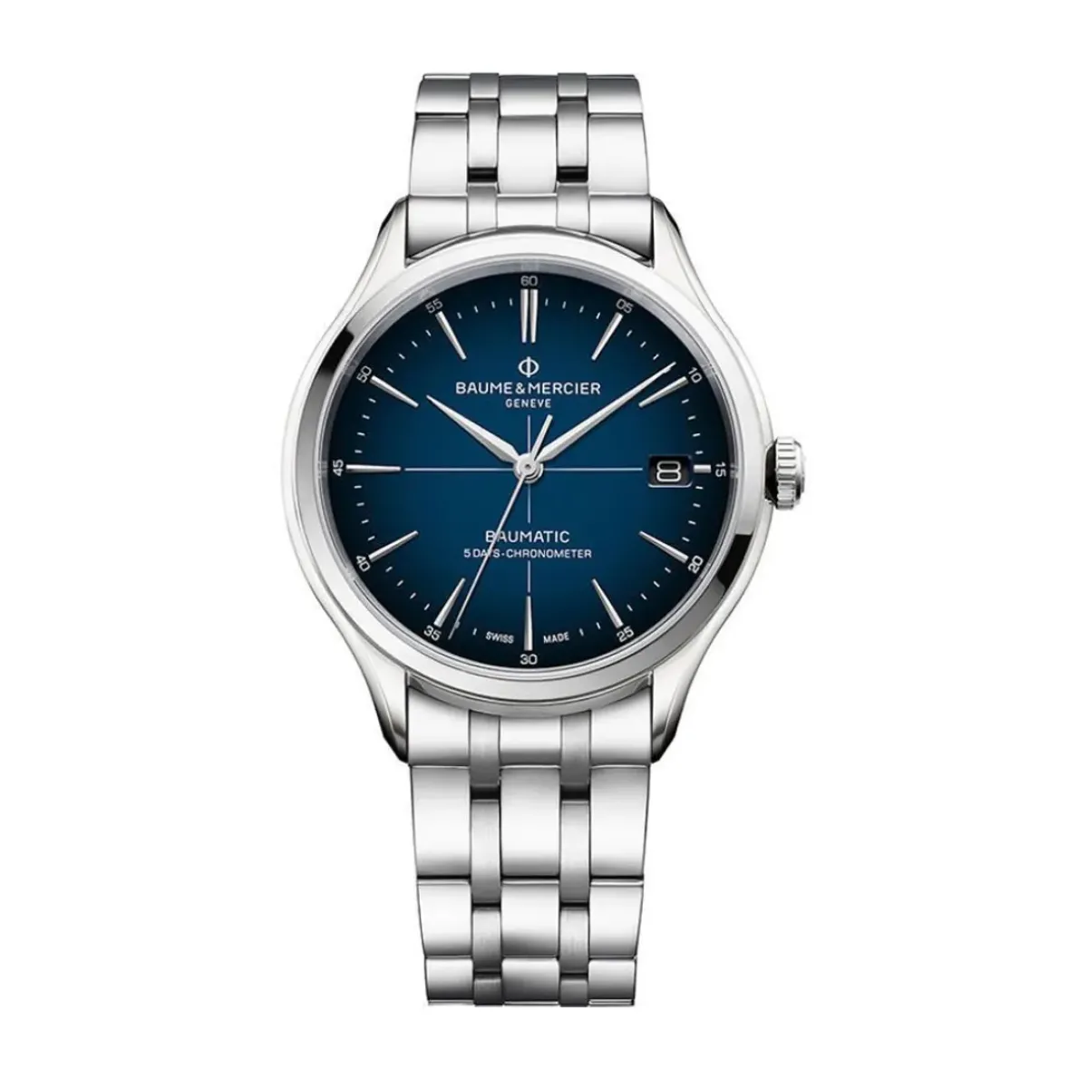 Josephs Jewelers Baume And Mercier Watches>Stainless Steel Baume & Mercier Clifton Baumatic
