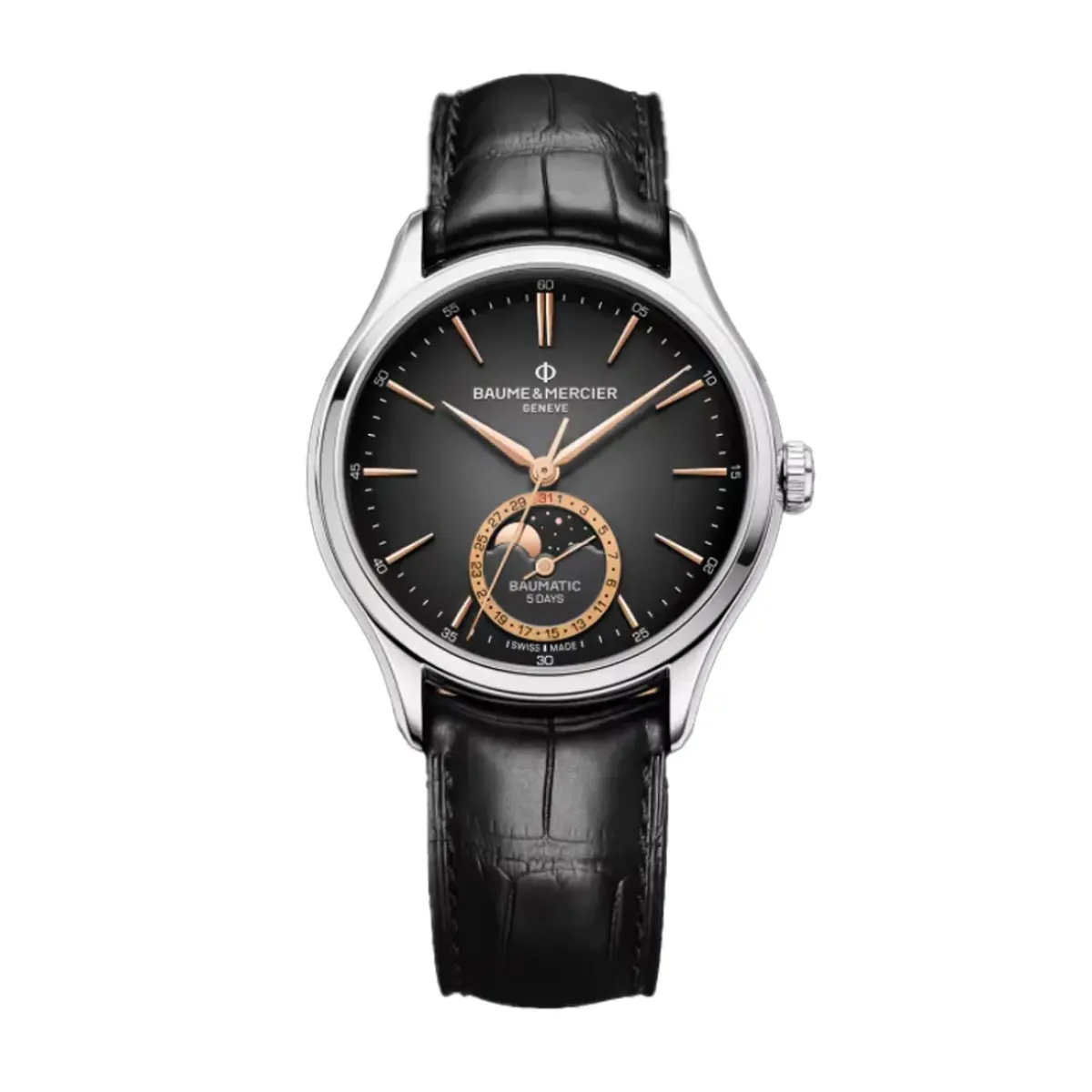 Josephs Jewelers Baume And Mercier Watches>Stainless Steel Baume & Mercier Clifton Baumatic
