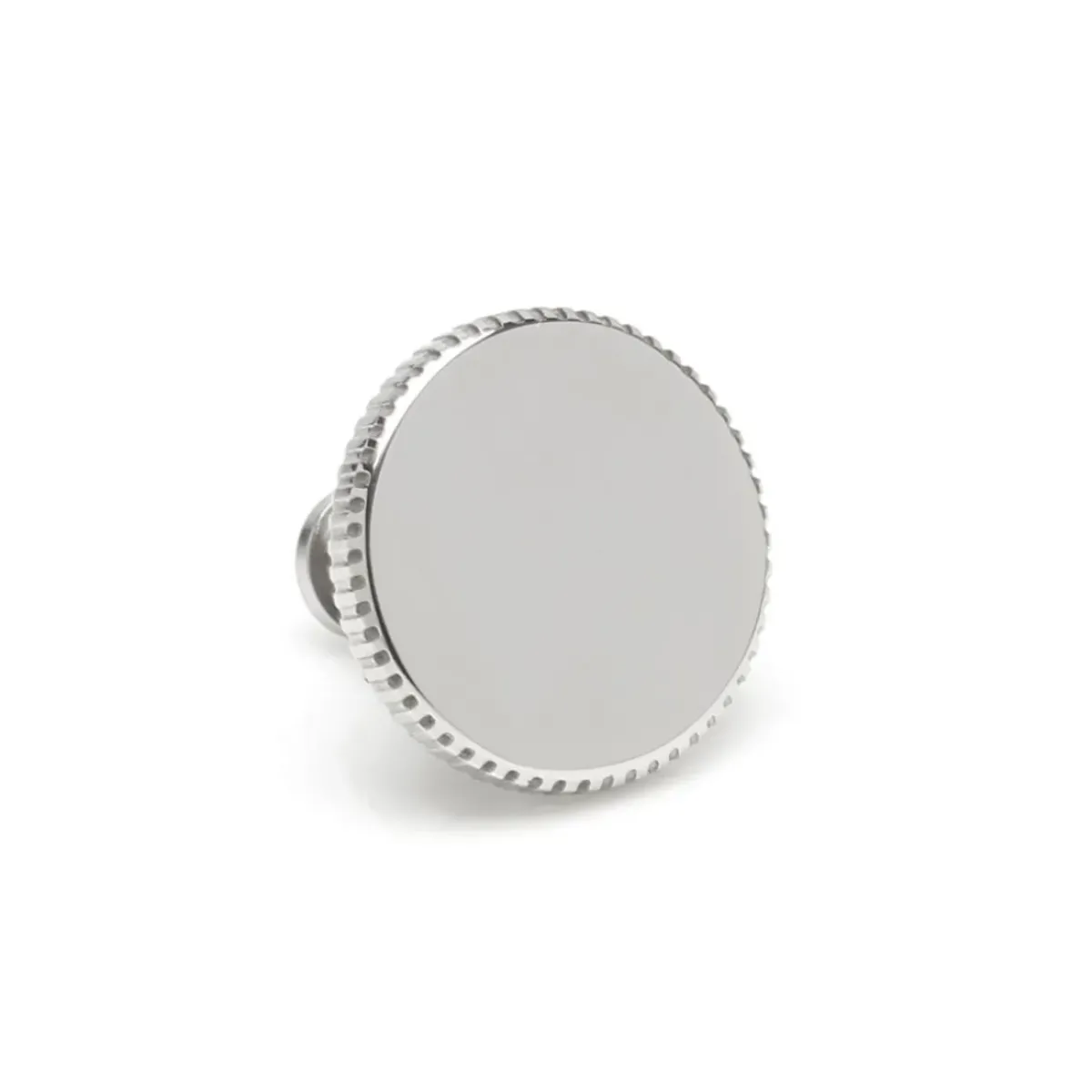 Josephs Jewelers Cufflinks, Tie Bars, And Pins>Stainless Steel Coin Edge Lapel Pin