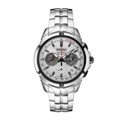 Josephs Jewelers Seiko Watches>Stainless Steel Seiko Coutura Quartz Chronograph Watch