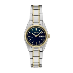 Josephs Jewelers Seiko Watches>Stainless Steel Two Tone Seiko Essentials Collection Watch